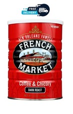 French Market Coffee & Chicory Dark Roast Ground Coffee, 12oz Can (Pack of 6) 7.78 per pound