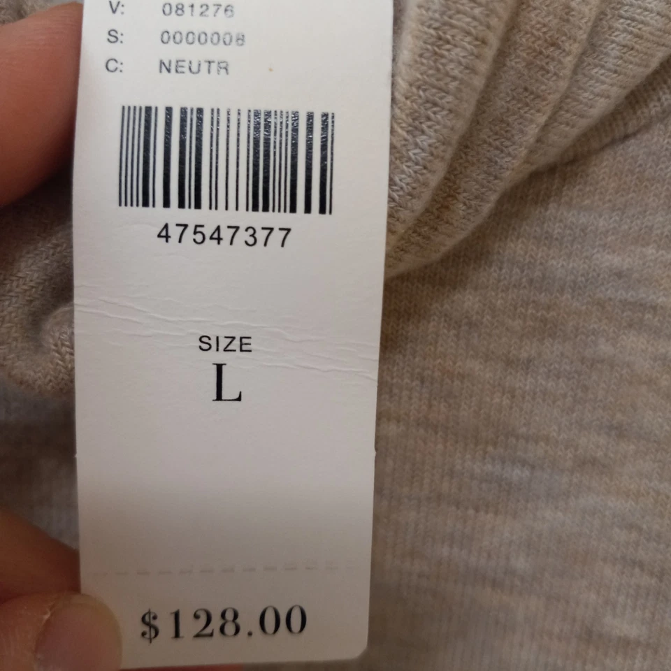 ¡NUEVO CON ETIQUETAS! Poncho Top MICHAEL STARS Anthropologie Mujer Beige Mezcla Poliéster L Foto 3 de 4