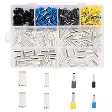 Wire Ferrules Kit AWG 2/0 1/0 2 4 10 12 14 16 Crimp Terminal Connector Sleeves
