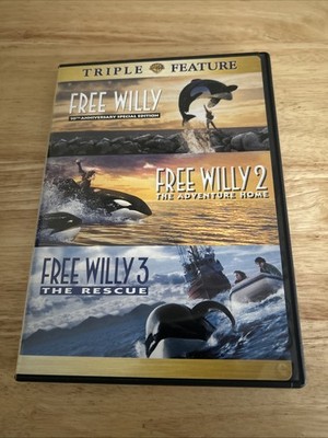 Free Willy - Triple Feature Collection DVD (Free Willy 1, 2 & 3) Authentic US