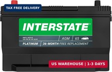 Interstate Batteries Automotive Battery 12V 68Ah Group Size 65 750CCA SLI AGM