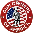 VINTAGE GUN OWNERS OF AMERICA PORCELAIN SIGN NRA 2ND AMENDMENT GAS OIL GLOCK