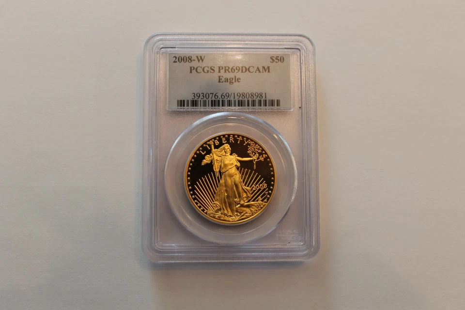 Juego American Gold Eagle 2008-W a prueba de 4 monedas PR69DCAM Foto 2 de 4