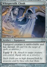 1 x Whispersilk Cloak - 10th Edition - Moderate Play - MTG