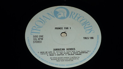 英LP Prince Far I Jamaican Heroes TRLS190 Trojan Records /00250 Prince Far I - Jamaican Heroes - Trojan Records TRLS 190 UK