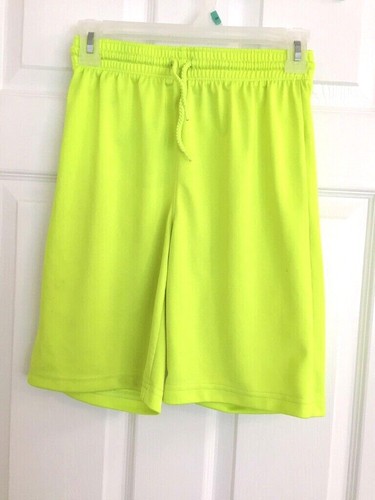 EUC Children's Place Sport Boy's Basketball Shorts Size L 10/12 Neon Yellow