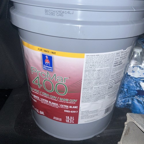 5 gallon paint bucket Sherwin Williams 18.3 L NEW 7015 Repose Gray eBay
