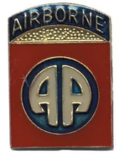 Pack of 6 82nd Airborne AA Without Wings Motorcycle Hat Cap Lapel Pin HP1927