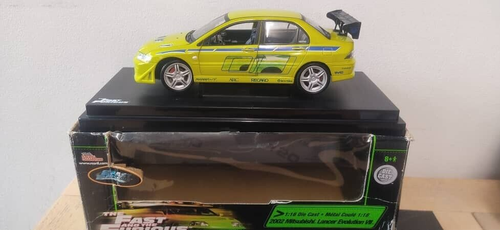 Rápido y Furioso 2002 Mitsubishi Lancer Evolution 1:18