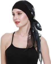 Chemo Headwear Turbans for Women Long Hair Head Scarf Headwraps Cancer Hats