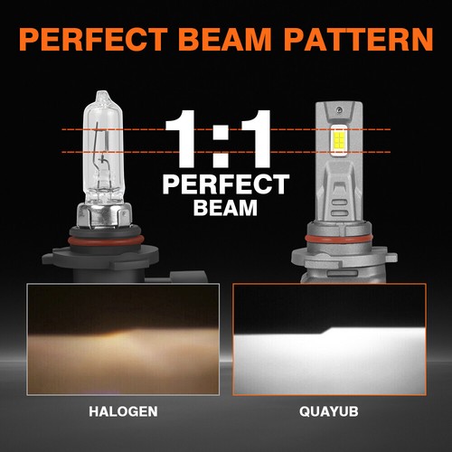 QUAYUB 9005 LED Headlight Bulbs High Beam Super Bright Replace Halogen Plug&Play - Picture 9 of 12
