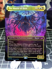 FOIL Borderless THE MASTER OF KEYS mtg NM Commander Duskmourn 1 Mythic