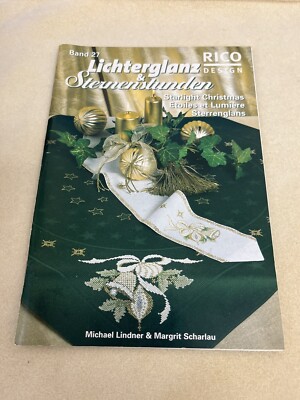 Vintage German RICO DESIGNS Counted X-stitch Booklet - Starlight Christmas #27
