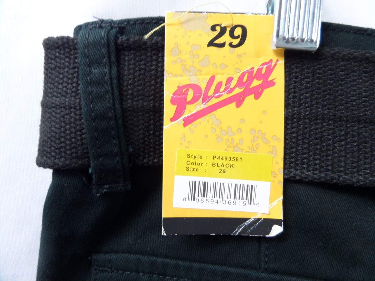 Plug Cargo Shorts -Men's 29 -Black | eBay