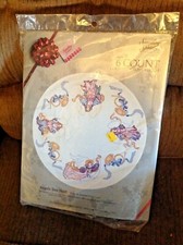 VTG Candamar Designs ANGELS 43 Xmas Tree Skirt Counted Cross Stitch 50440 NEW