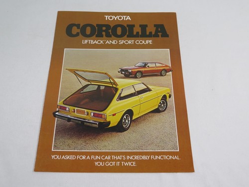 Toyota Corolla Liftback and Sport Coupe brochure 1976