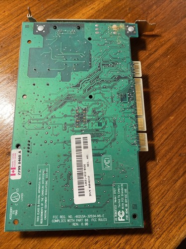 3Com US Robotics Model 0727 3CP3298-DEL PCI Modem Card Used - Picture 4 of 4