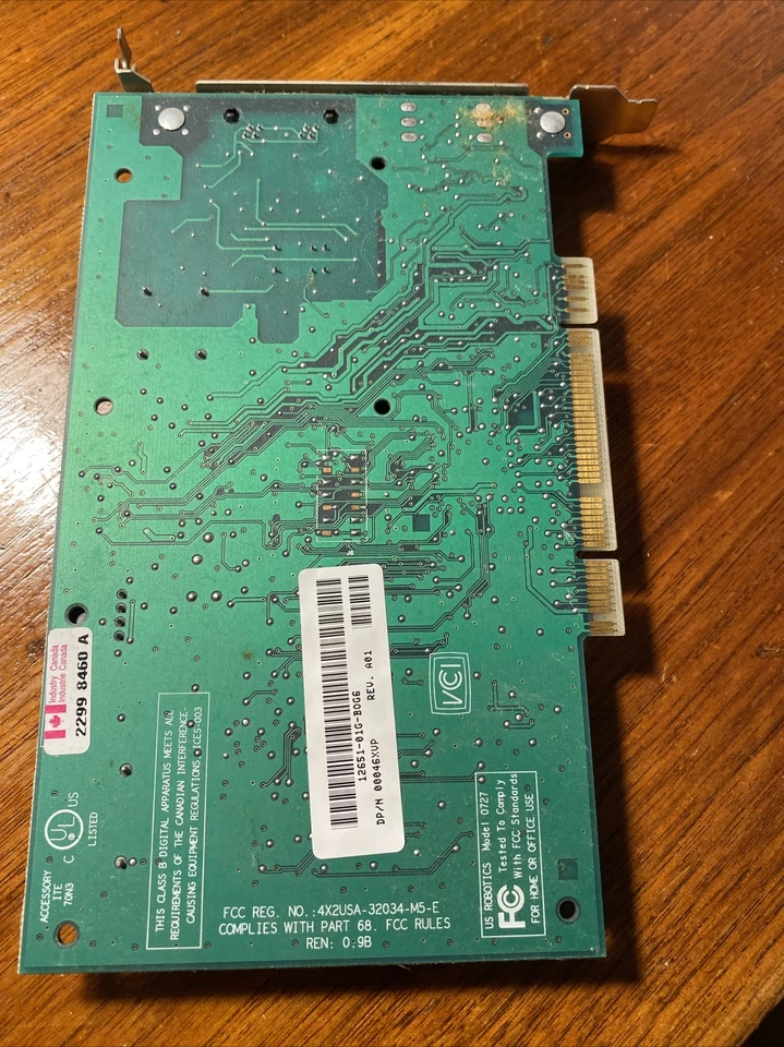 3Com US Robotics Model 0727 3CP3298-DEL PCI Modem Card Used - Image 4 of 4