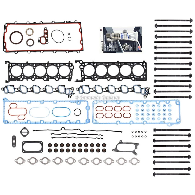 Juego completo de juntas + perno de cabeza VIN S Fit 03-13 Ford E350 E450 F250 F350 6,8 L 20 V SOHC Foto 3 de 4