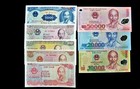 8 Vietnam banknotes  200 dong - 50000 Dong - Uncirculated currency