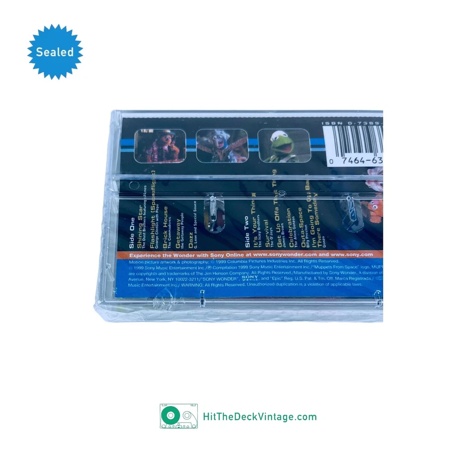 Muppets From Space Soundtrack Cassette Tape (1999) Commodores Isley Bros SEALED - Image 4 of 4