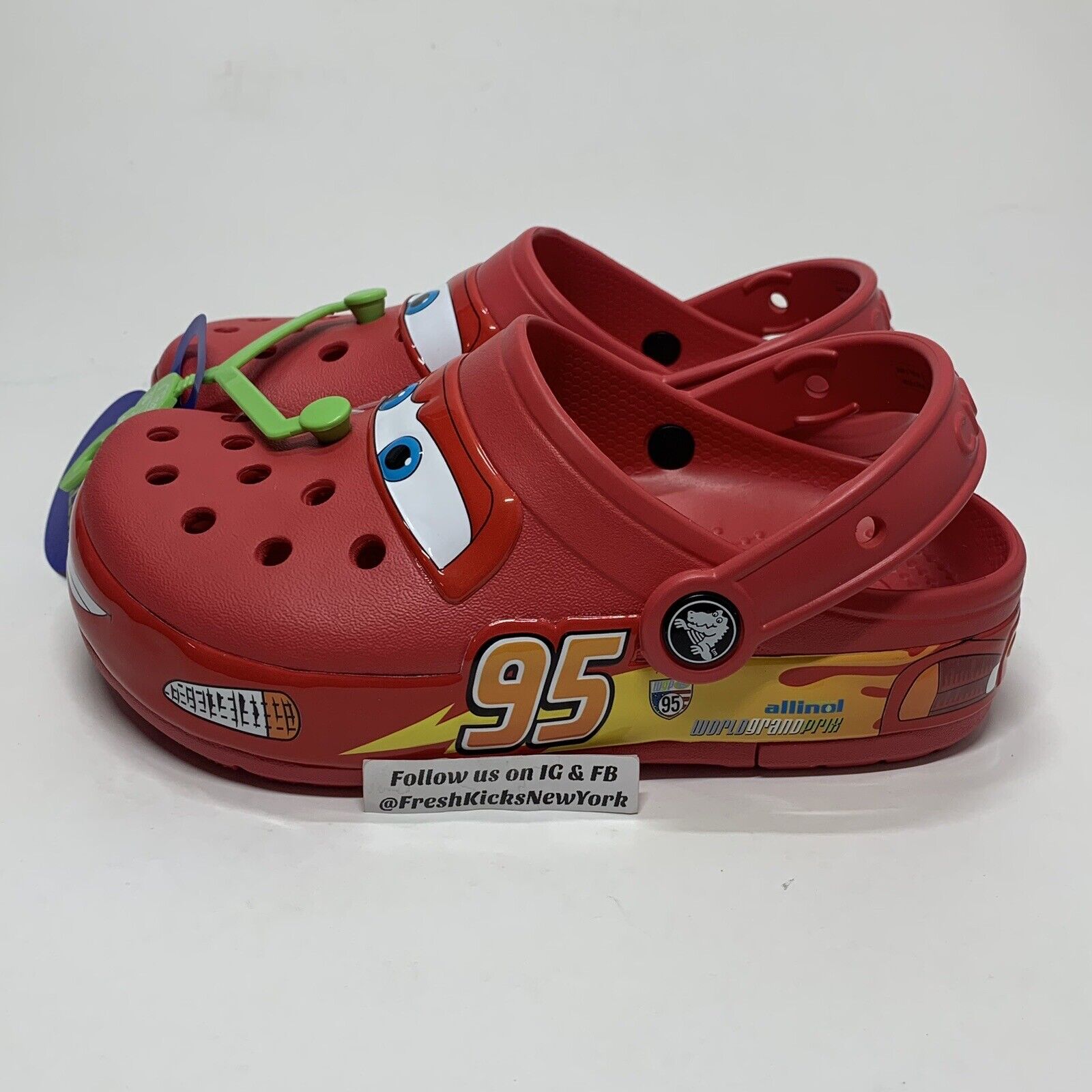 Lighting McQueen Crocs Kids Size J1/1Y Pre School 209381-610 Disney ...