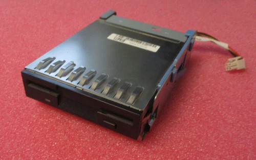 Dell GC153 Internal Floppy Drive In Caddy + 4-Pin PCie Cable For Poweredge 2900
