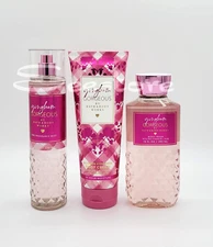 Bath & Body Works Gingham Gorgeous Body Mist Shower Gel & Body Cream Set of 3