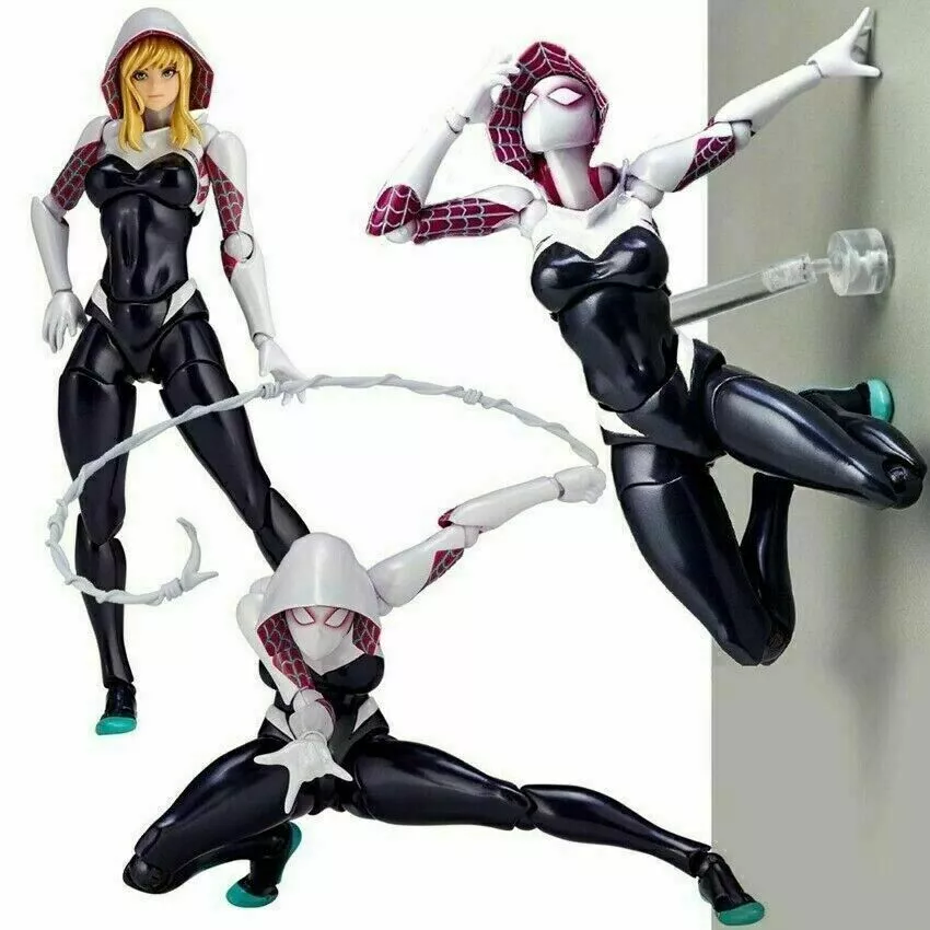 Gwen Stacy Action Figure Spider Man Into the Spider Verse PVC Toys In Box