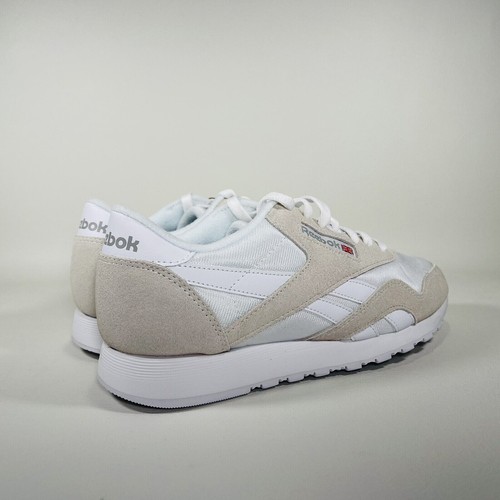 Reebok klassischer Nylon-Laufsneaker, Damengröße 8,5 M, weiß/hellgrau/FV4507 - Bild 5 von 8