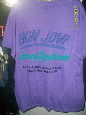 Bon Jovi Jersey Syndicate Tour Tシャツ 1989 BON JOVI -