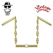 Lowrider GOLD Flat Twisted Bicycle Handlebar 15" Cruiser Chopper Bike 25.4 mm