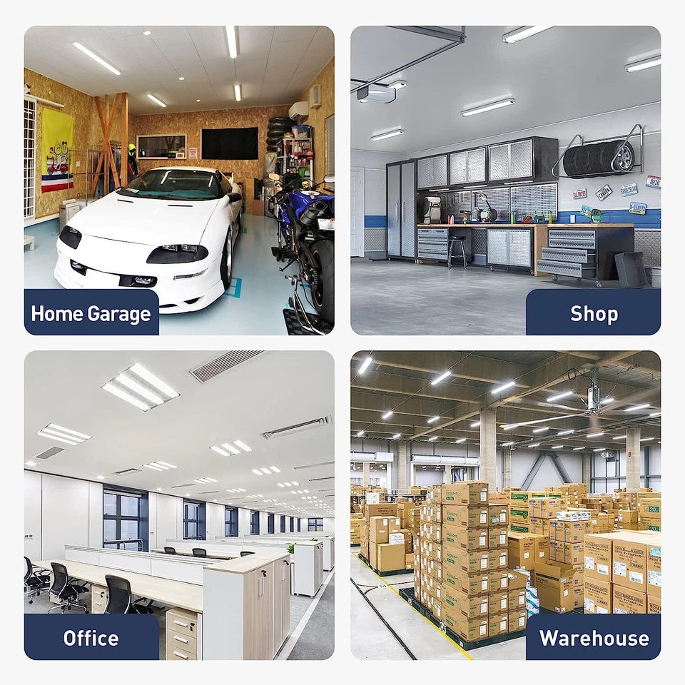 Bombillas de luz diurna LED T8 48 pulgadas lastre de derivación F40T12 doble extremo transparente lechoso 25 piezas Foto 3 de 4