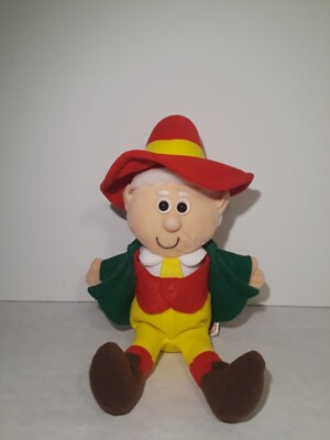 Vintage 1997 Ernie Keebler Elfe Bohne Plüsch 11 Zoll - rot - grün - gelb