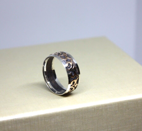 VIZANTINER BAND GOLDFARBEN STERLINGSILBER 925 GR. 10 UNISEX - Bild 6 von 11