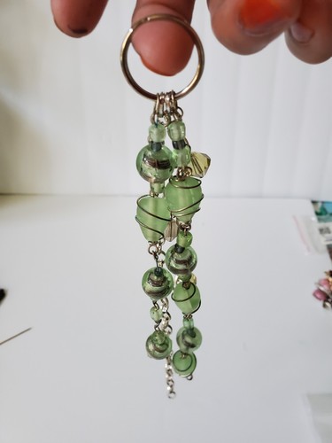 Handmade Beaded Bag Charm Purse Charm Keychain - Picture 2 of 4