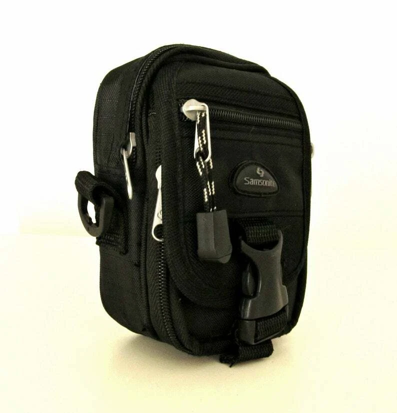 SAMSONITE CAMERA PHOTO BAG 5 POCKET W/ SHOULDER STRAP & BELT LOOP 803BK - BLACK - Image 2 of 4