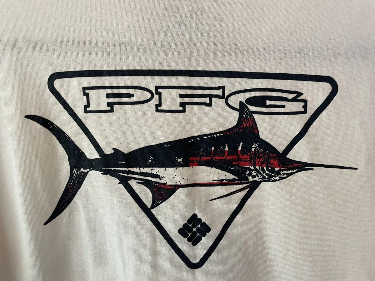 Columbia PFG Men's Performance Fishing Gear USA Cotton Fish Logo TShirts M  NWT