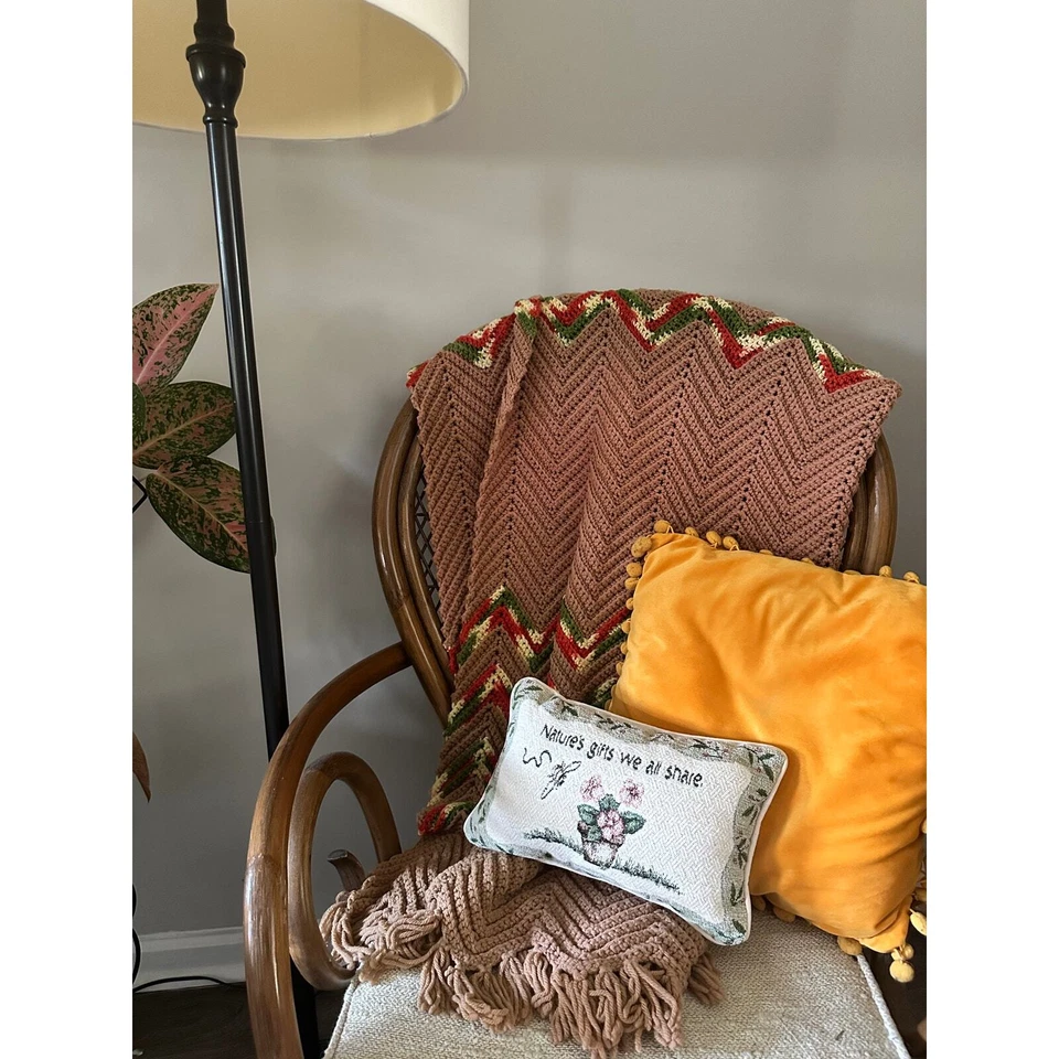 Decorative Tapestry Pillow Rectangle Small Flowers "Nature's Gifts We All Share" - Image 2 of 4