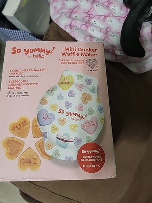So Yummy by Bella Mini Dunker Waffle Maker Hearts