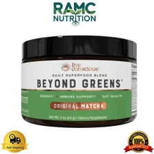 Live Conscious Beyond Greens Original Matcha Superfood Powder - 4 Oz