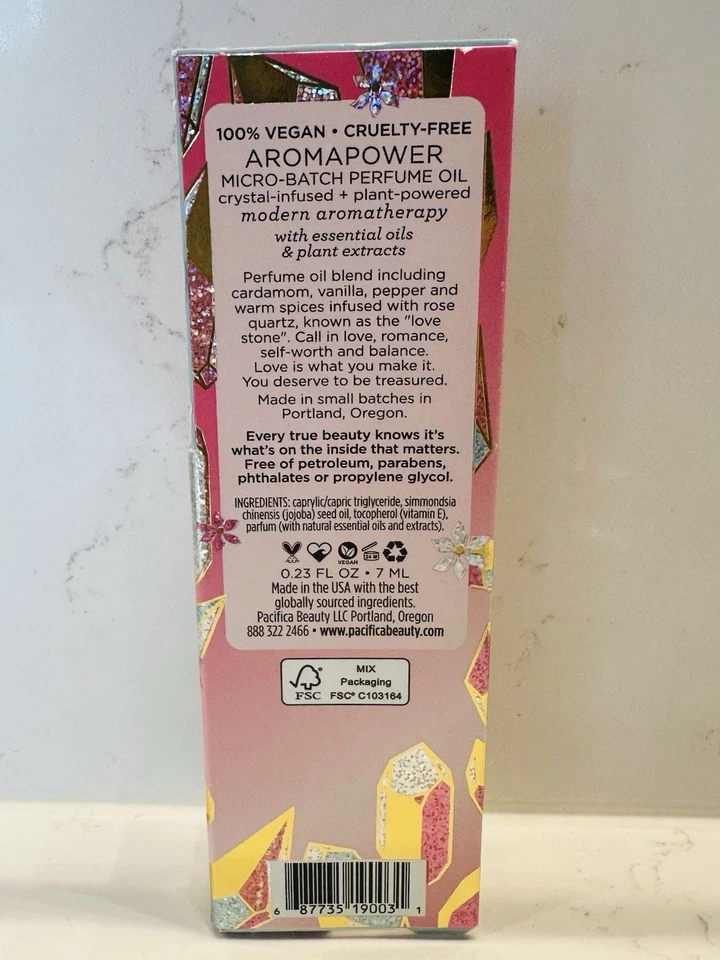 ⭐️ Парфюмерное масло PACIFICA Aromapower ЗАХВАТЫВАЮЩЕЕ ДЫХАНИЕ микро партия роллер 0,23 унции - Изображение 3 из 4