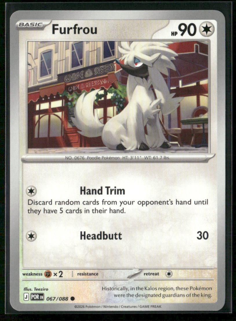 Furfrou ME03: Perfect Order 067/088 Regular NM