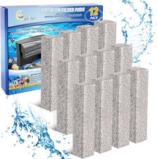 12PCS Ammonia Reducer Filter Pads Compatible with Aqueon Quietflow 30  50, Spon