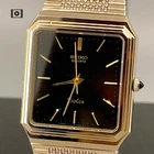 Seiko Dolce 5931-5490 Black Dial 29mm Men's Qz Watch Vtg1982 N.Mint -US Stock