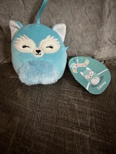 NWT 4 " Inch Squishmallow "Dabney the Blue Fox" S4 #1381