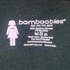 Bamboobies Nursing Shawl Cover Up Poncho One Size Soft Bamboo Viscose Black