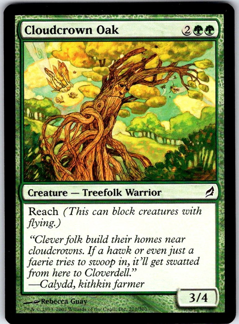 Cloudcrown Oak 201 Common Lorwyn Magic: The Gathering Near Mint