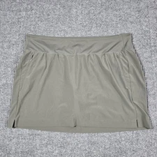 Athleta Soho Skort Womens 18 Stretch Athletic Golf Skirt Pockets Zip Tennis Prep