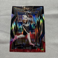 2024 Panini Select - Concourse A.J. Brown #2 Black & Red Shock Prizm